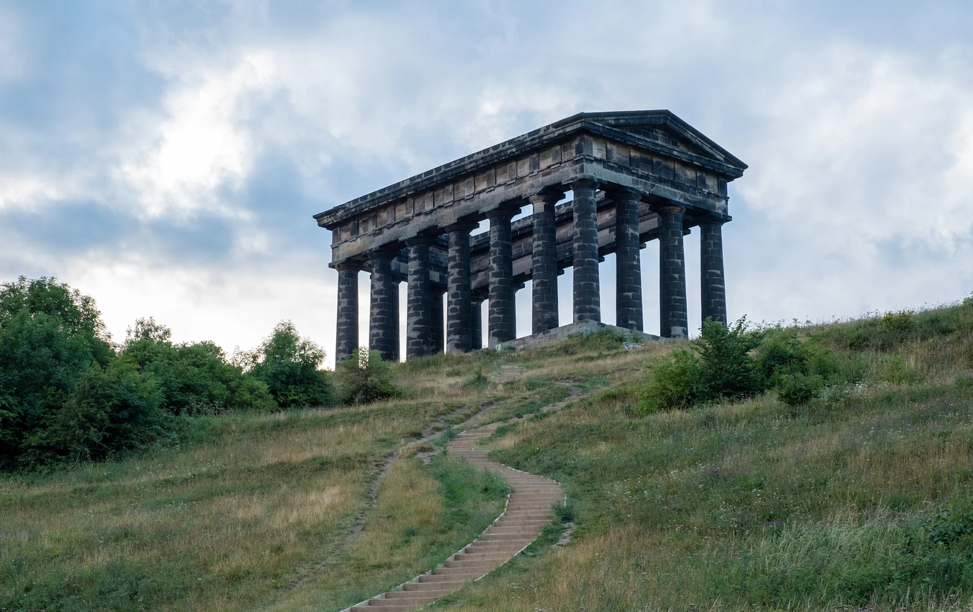 The Penshaw Monument on Penshaw Hill