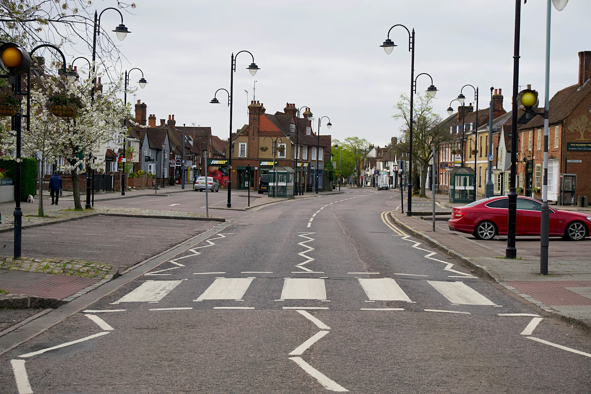 St Albans high street in the day