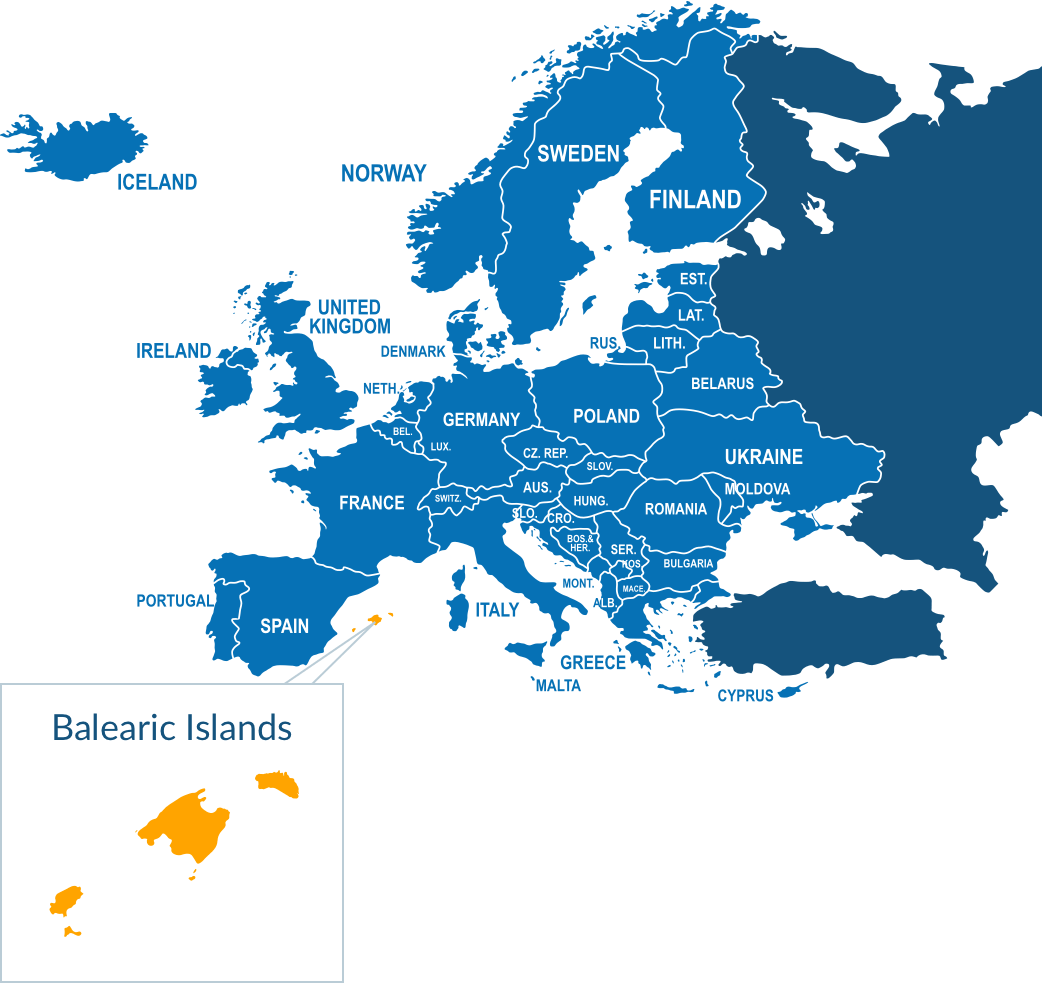 Parcel delivery to Balearic Islands