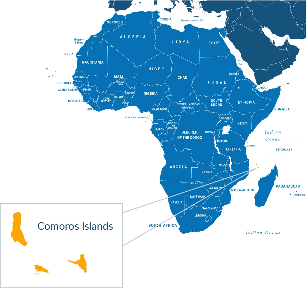 Parcel delivery to Comoros Islands