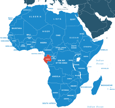 Parcel delivery to Gabon