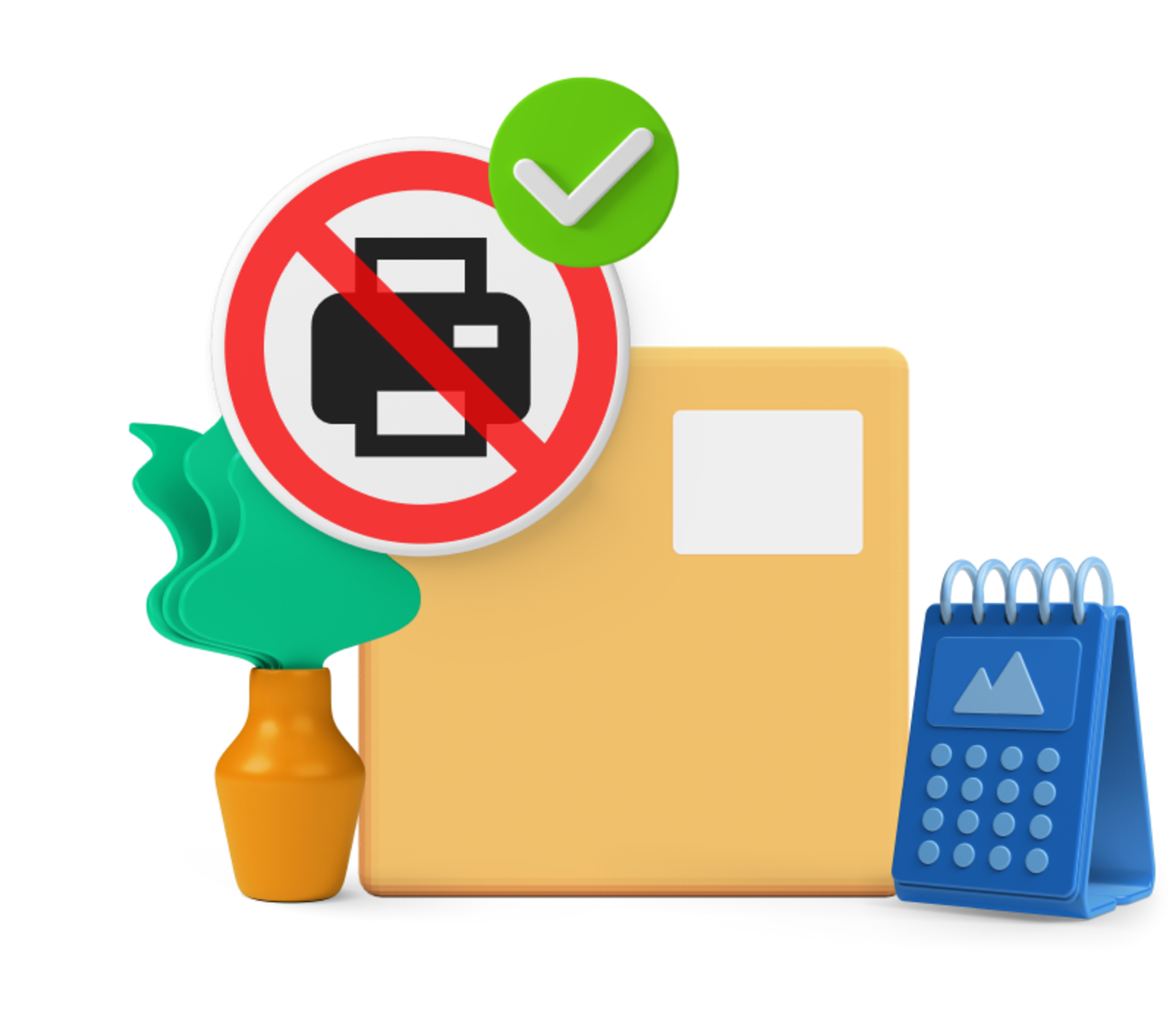 Parcels with shipping labels graphic