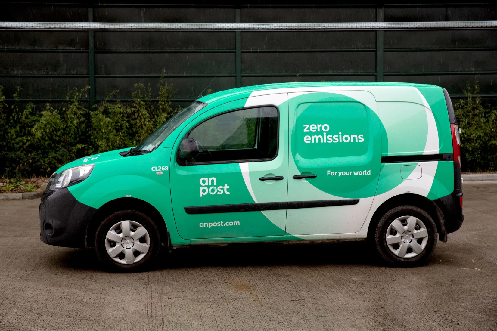 An Post courier van parked outside