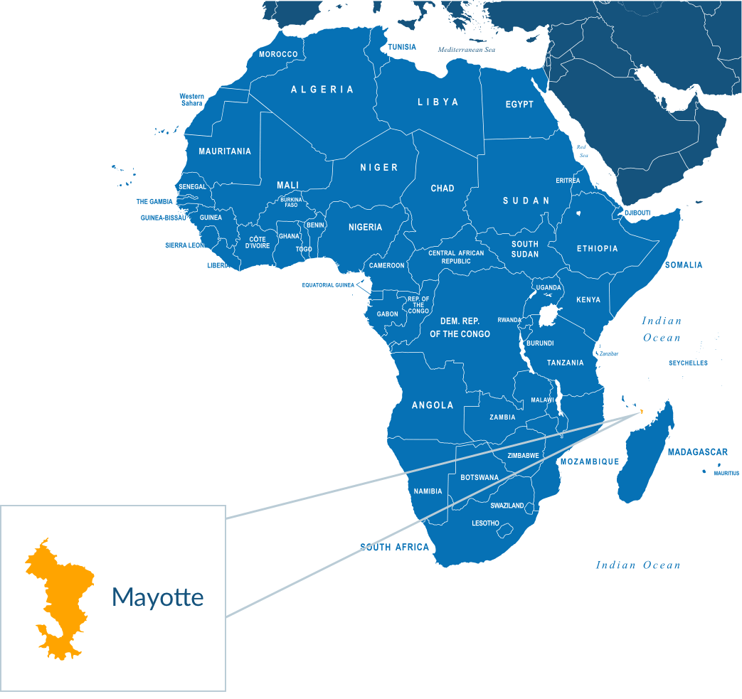 Parcel delivery to Mayotte