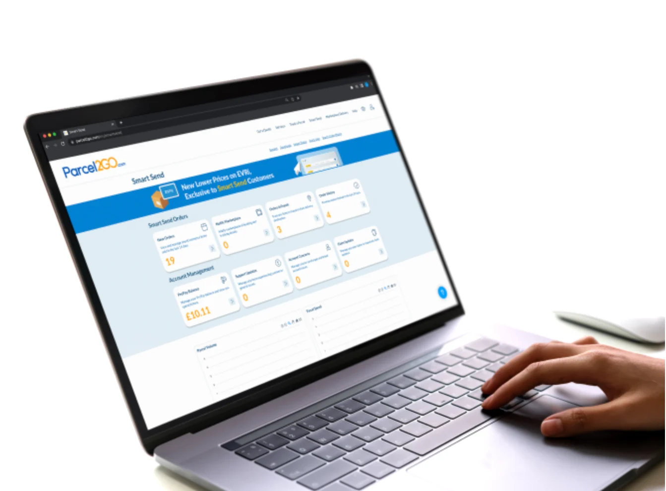 P2G website on a laptop