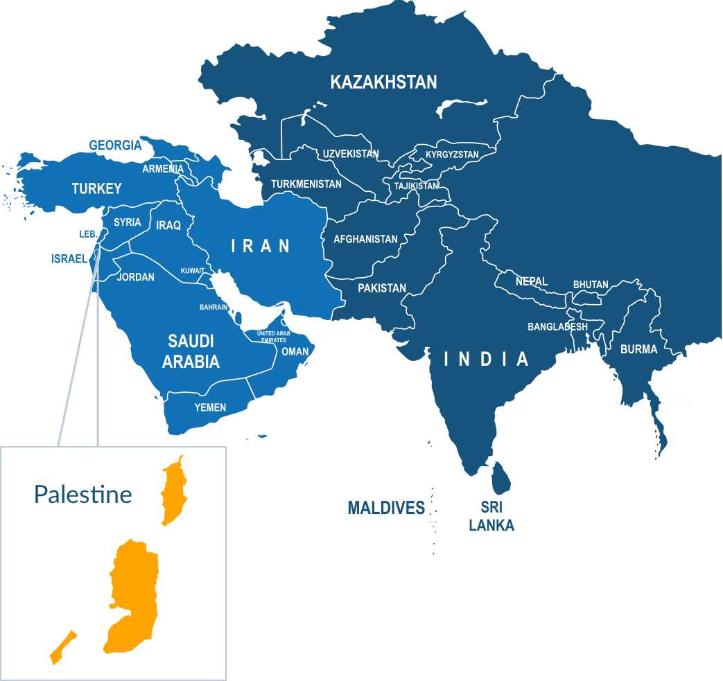 Parcel delivery to Palestine Authority