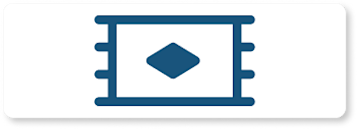 Blue animated rug on white rectangle