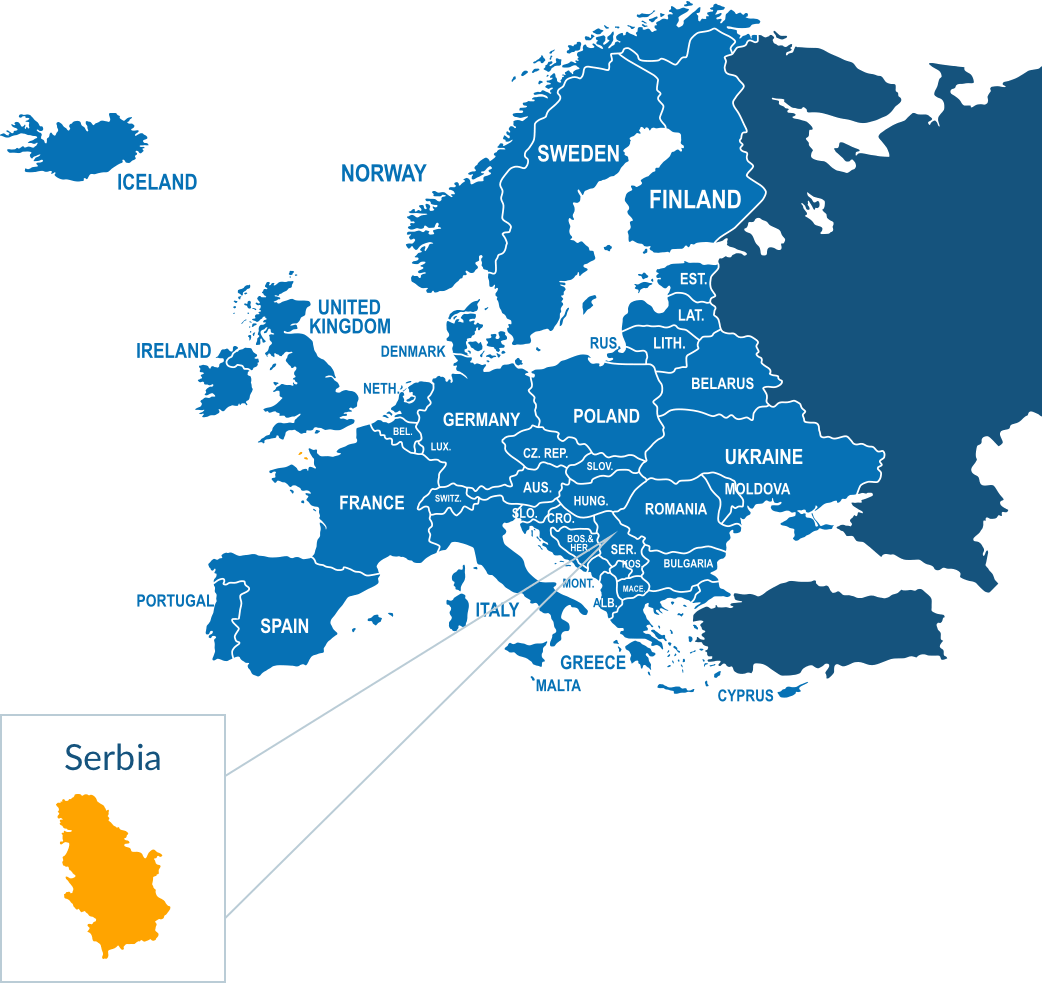 Parcel delivery to Serbia