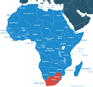 Parcel delivery to South Africa