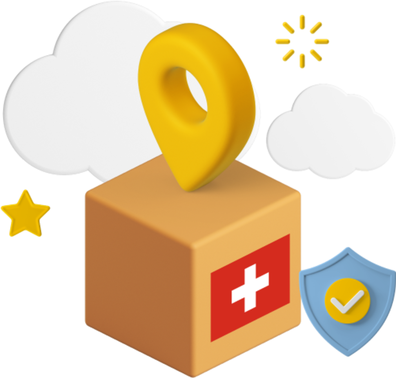Switzerland Parcel and Icons